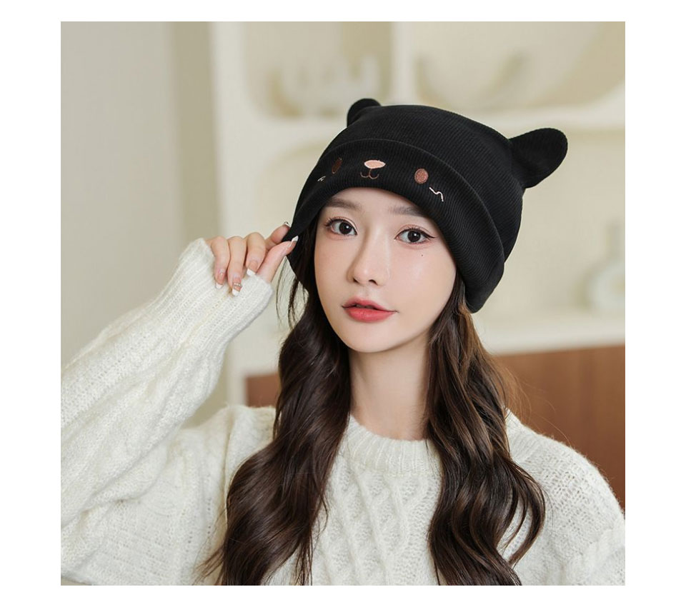 ニット帽 猫耳 耳付き 帽子 ねこ耳 ニット ニット帽子 レディース ニットキャップ