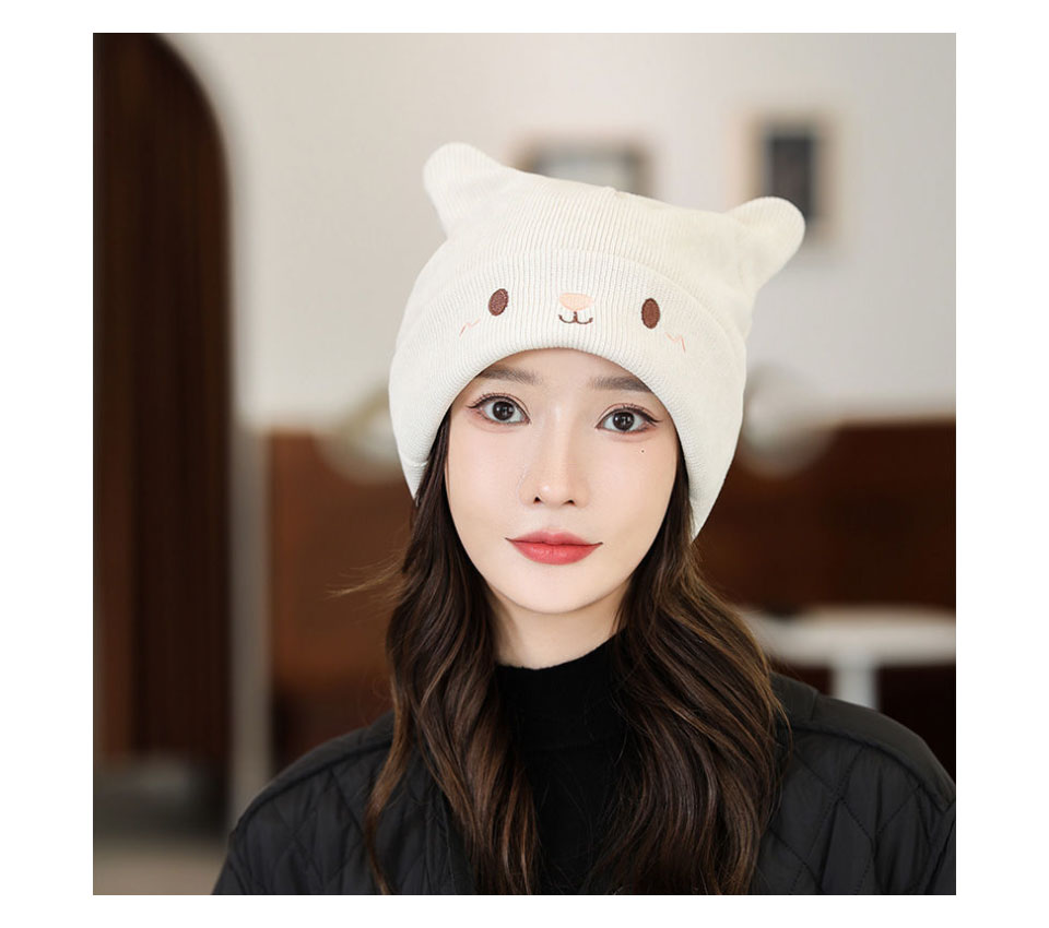 ニット帽 猫耳 耳付き 帽子 ねこ耳 ニット ニット帽子 レディース ニットキャップ