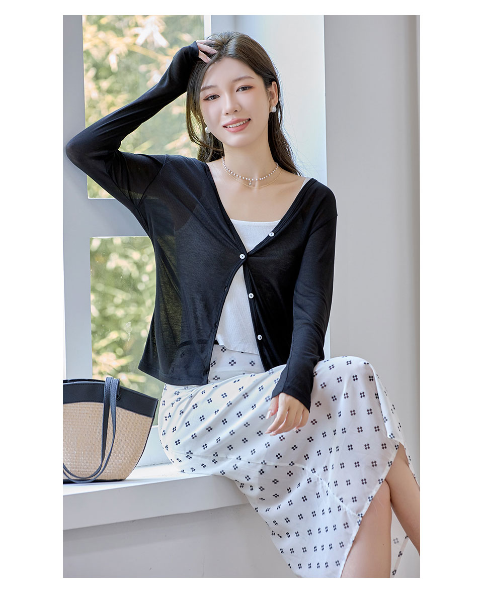 サマー カーディガン 長袖 薄手 サマーニット レディース 春夏カーディガン