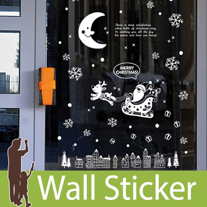 ウォールステッカー 壁 クリスマス ツリー サンタクロース 雪 結晶 貼ってはがせる のりつき 壁紙シール ウォールシール ウォールステッカー本舗 Fdx 2101 ウォールステッカー本舗 通販 Yahoo ショッピング