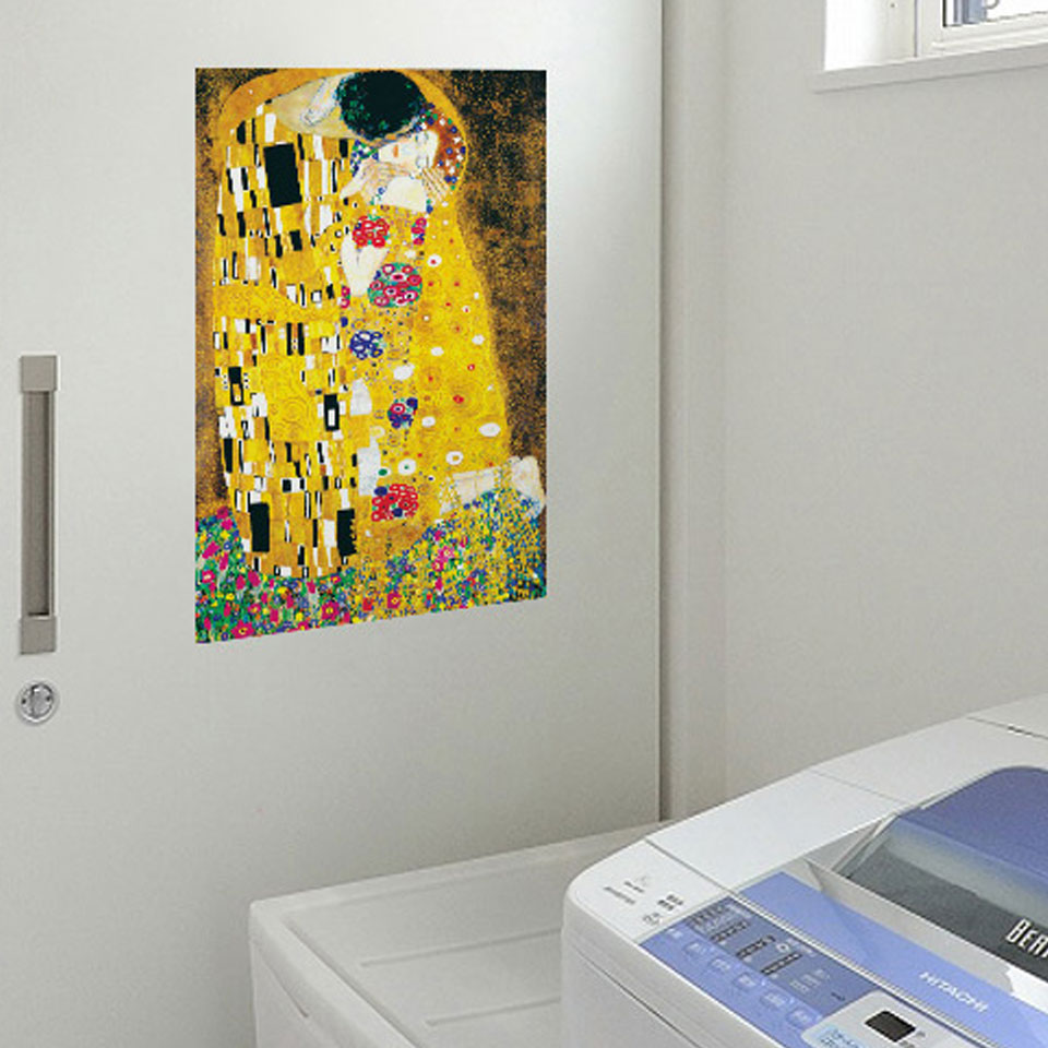 ウォールステッカー 真珠の耳飾りの少女 接吻