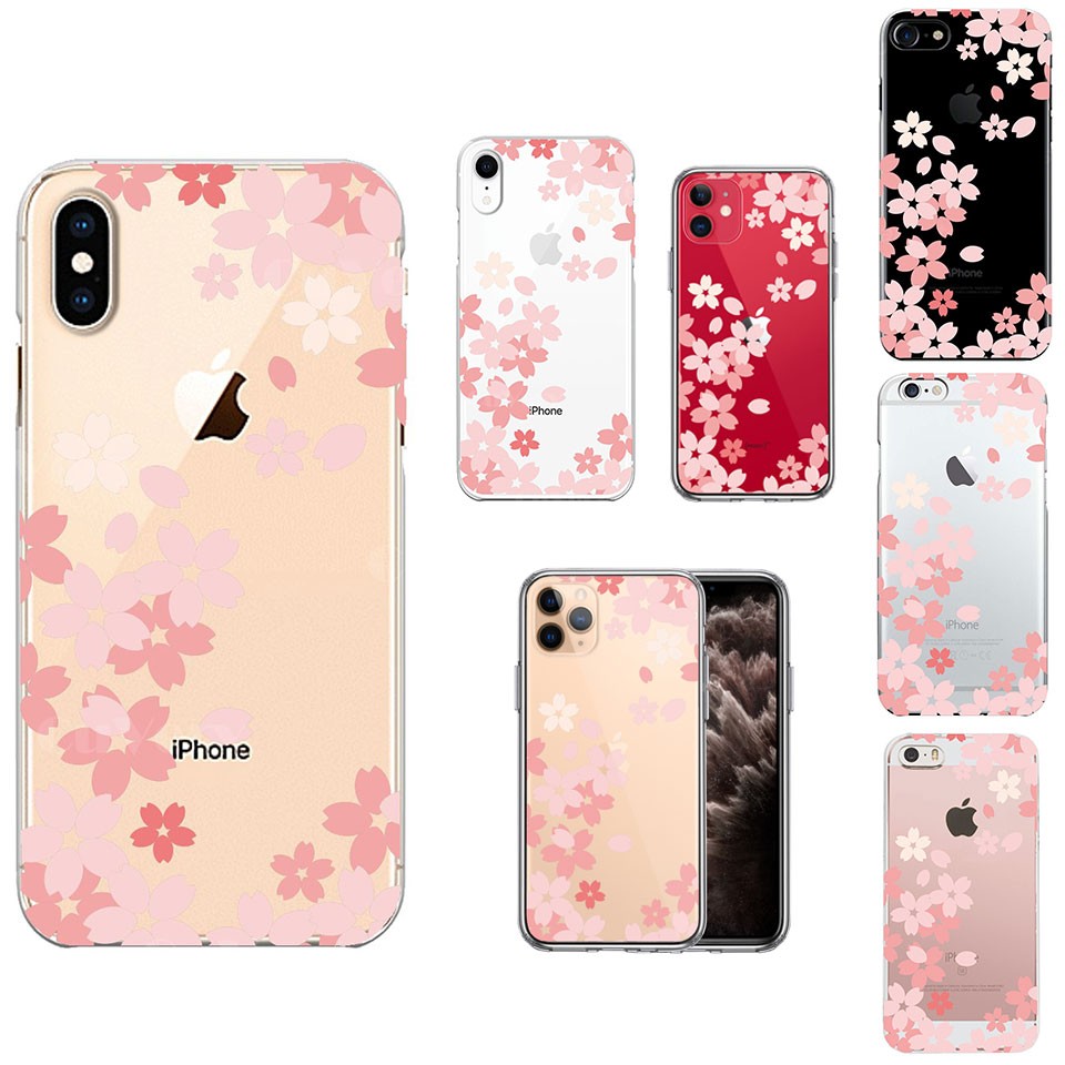 iPhone ケース クリアケース [桜花] iPhone13/13mini/13Pro/12/12mini