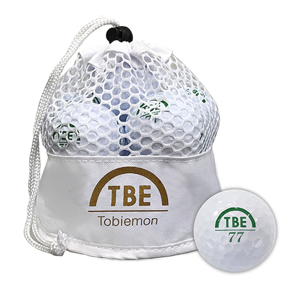 飛衛門 ゴルフボール 12個入り メッシュバッグ TBE Tobiemon
