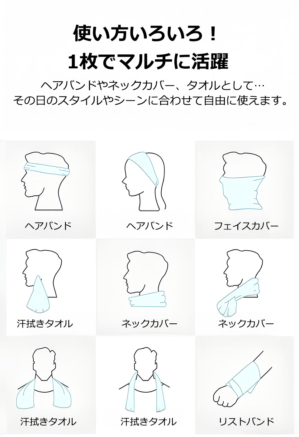 冷感タオル リストバンド 冷却タオル 冷感リストタオル