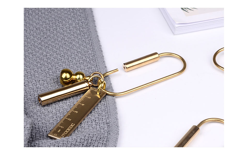 ネジカラビナ カラビナキーホルダー 真鍮 キーリング ネジロック