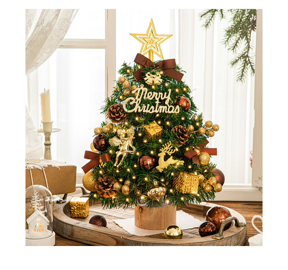 クリスマスツリー 卓上 光る LED オーナメント おしゃれ 北欧 ミニ