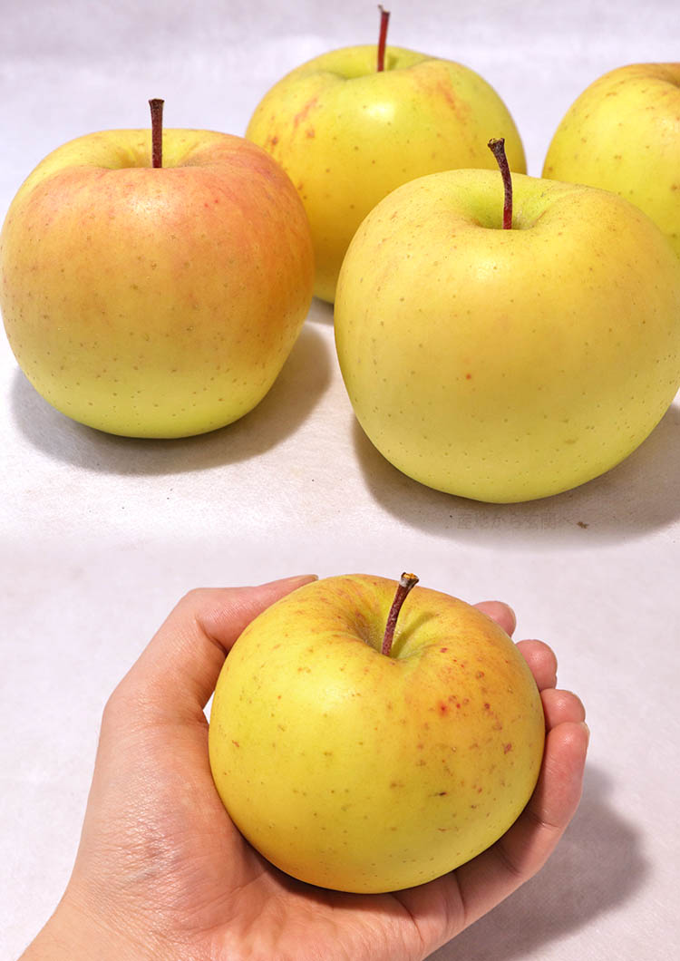 こうこう 黄色りんご 約5kg 小玉サイズ 青森県産 希少品種の蜜リンゴ