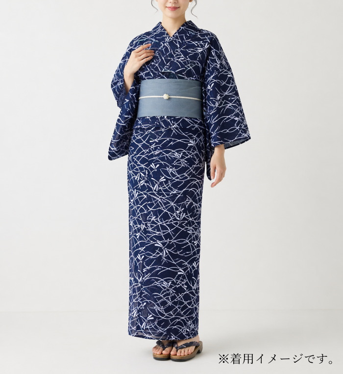 竺仙 浴衣 レディース レディス ladys ちくせん ゆかた 反物 綿絽 芝草