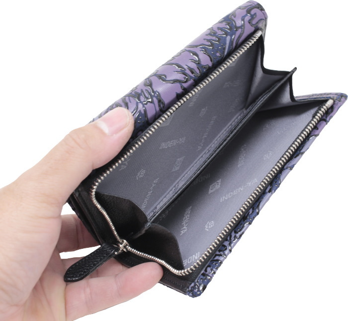 フロニティ 印傳屋 印伝 レディース 二つ折財布 Flonity 7223 送料無料