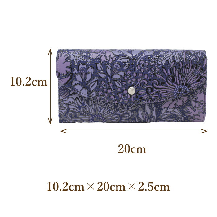 ミッソ☆印傳屋 印伝 ☆レディース 二つ折財布 Flonity フロニティ 7223_1.jpg
