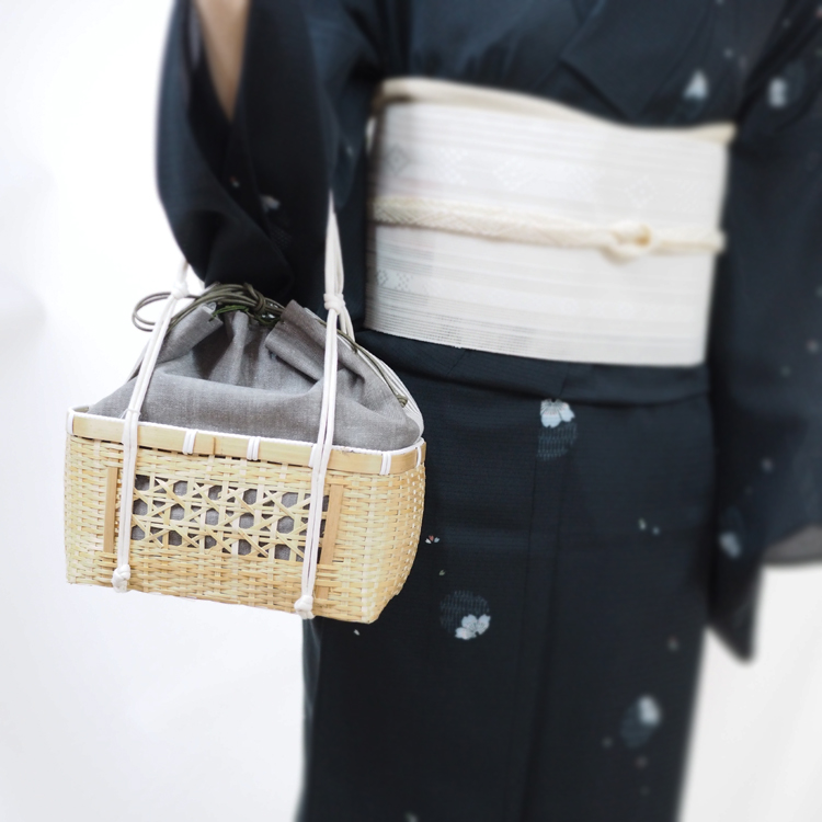 あけび かご カゴバッグ 着物 浴衣 かごバッグ 伝統工芸品 手提げ籠 夏着物 浴衣 かごバッグ レディース 09 シンプル 女性 竹カゴ 籠 かわいい 夏