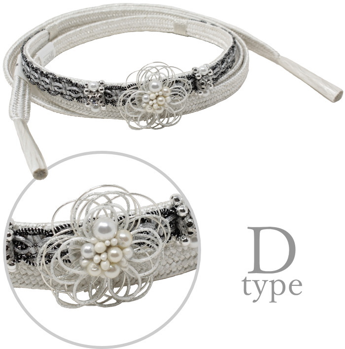 帯締め 水引き 振袖用 成人式 白 : 和物屋-印傳屋印伝 財布バッグ和装