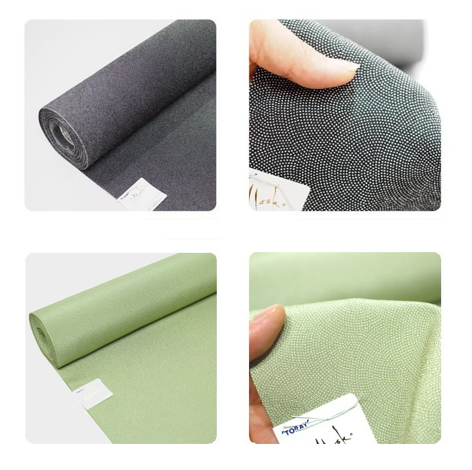 レア♥両面染【新品】 反物 鮫小紋 江戸小紋 黒地 東レ シルック 洗える 着物 くるりのシルック 江戸小紋 鮫 墨黒 - サキガケ