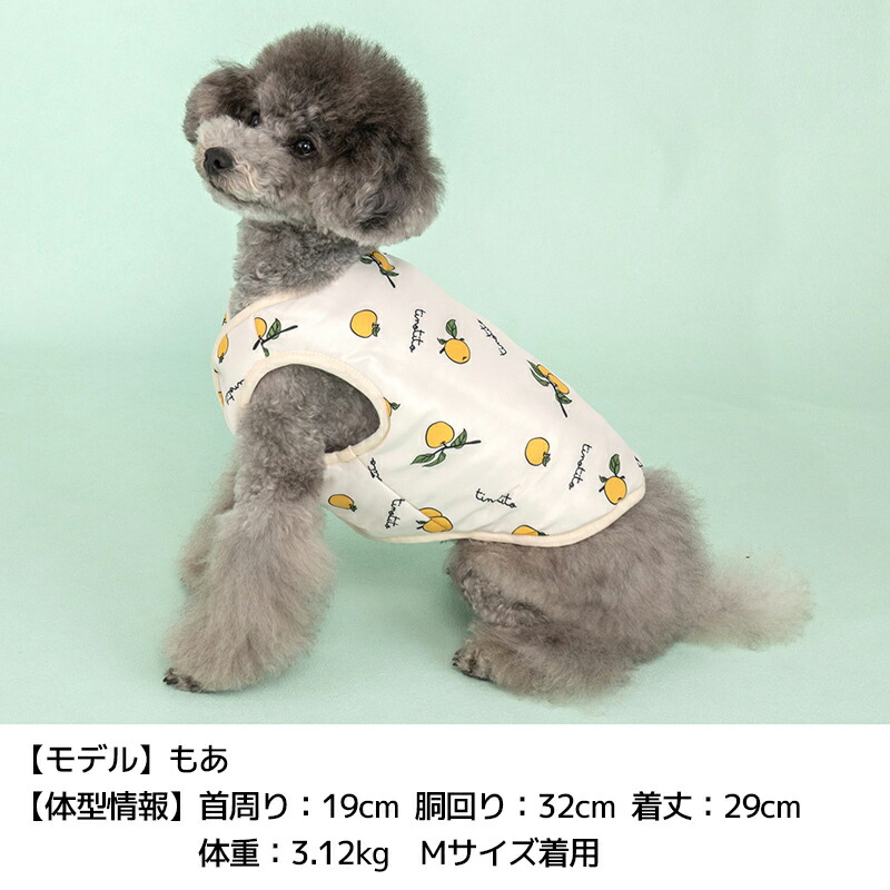 プリントリバーシブルベスト XS/S/M/L/XL/XXL TINOTITO -ティノ