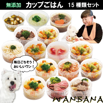 帝塚山WANBANA 犬用の手作りごはん トッピング デリカテッセン15種類