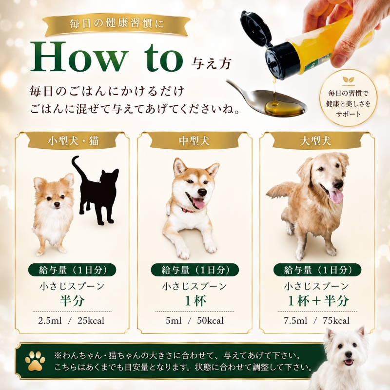 犬,猫,用,サプリメント,オイル,栄養補給,アレルギー,かゆみ,腎不全,クレアチニン上昇,コエンザイムQ10,小麦胚芽油,オメガ3,オメガ6,オメガ9,てんかん,癲癇,高血圧,シニア,パピー,成犬,免疫力,ワンバナ 