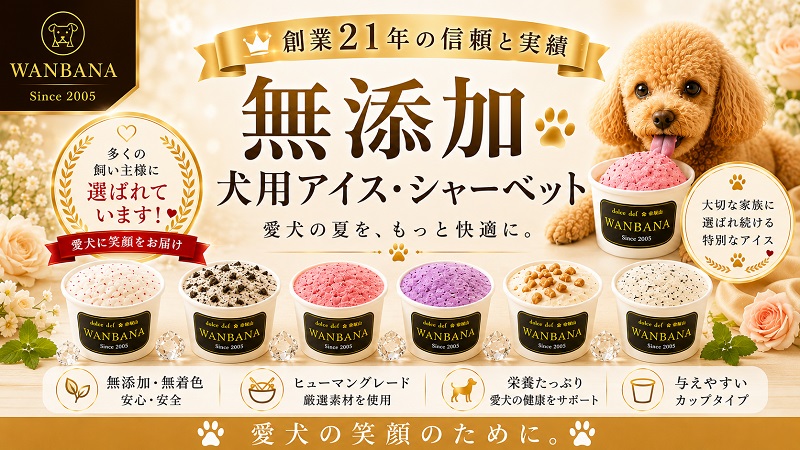 犬,アイスクリーム,シャーベット,熱中症,体温調節,無添加