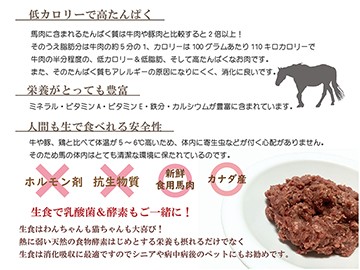 犬,馬,肉,生,おやつ,ワンバナ,トッピング，手作り食,人気