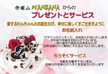 犬,ケーキ,ホール,丸型,ポップ,ニコちゃん,ピンク,名前,かわいい,消化,無添加,野菜,馬肉,鶏肉,ささみ,ワンバナ,ヘルシー,WANBANA
