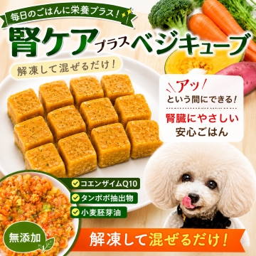 帝塚山WANBANA 犬用 無添加 腎臓ケア ベジタブルキューブ 500g 小分け