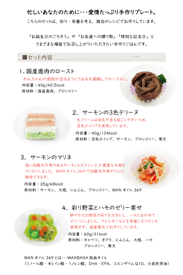 愛犬用の手作りごはん フレンチaコース アラカルトプレート 誕生日のごちそうやギフト トッピングフードでもおすすめ 特別な記念日に ペット用品 健康 A Alacarteplate 犬猫用ケーキおやつ帝塚山ワンバナ 通販 Yahoo ショッピング