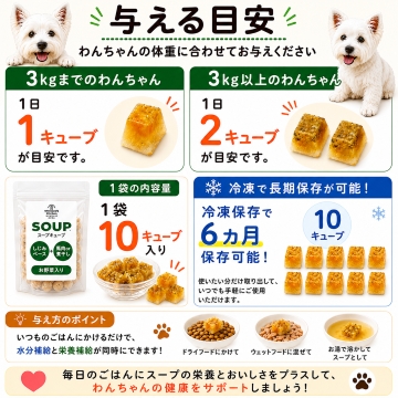 帝塚山WANBANA 食べない！飲まない！時は 犬用国産しじみと馬肉スープ