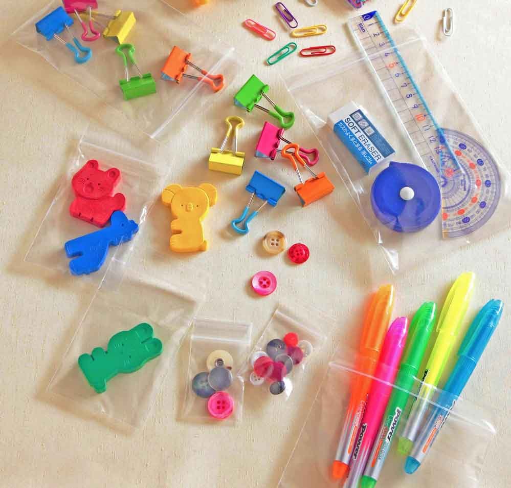 カード収納ビニール袋 チャック付き　10枚セット チャック付きポリ袋 ユニパック G-4 1ケース4,000枚 食品衛生法適合