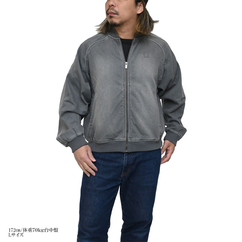 新品XL⭐️adidasアディカラー ルーズ デニムブラック ウォッシュジャケット メンズ アディカラー ルーズ SST デニム ブラック ウォッシュ