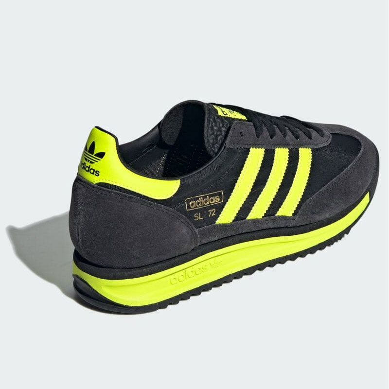 adidas SL72RS黒/イエロー27cm美品 adidas SL 72 RS CBLACK/SOLYELLOW/GOLDMT （アディダス