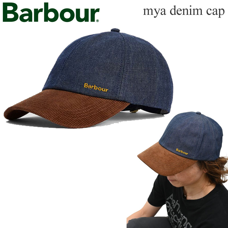 barbour キャップ Barbour（バブアー） 帽子 メンズ レディース Mya デニムキャップ