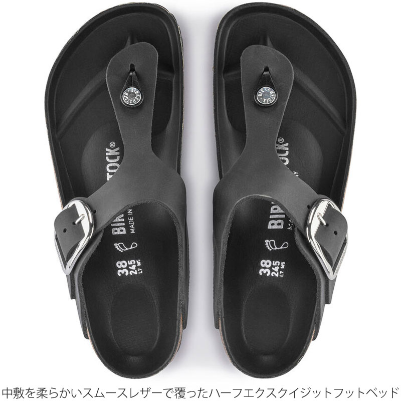 ビルケンシュトック ギゼ GIZEH トングサンダル レザー ブラック 41 ビルケンシュトック BIRKENSTOCK サンダル メンズ レディース ギゼ