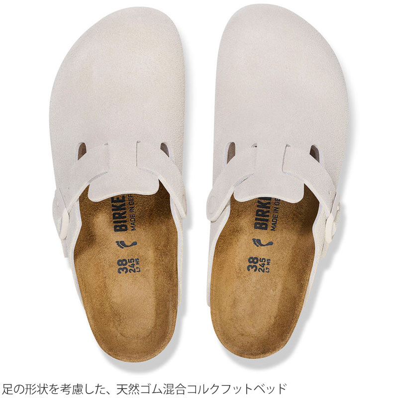 新品未使用　ビルケンシュトック サンダル ボストン ベルト ホワイト 24.5㎝ ビルケンシュトック BIRKENSTOCK サンダル メンズ レディース
