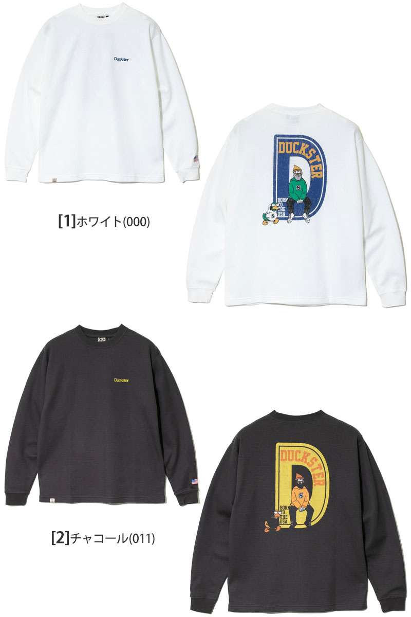 ダックスター Duckster Tシャツ 長袖 ロンT メンズ サーマル L/S