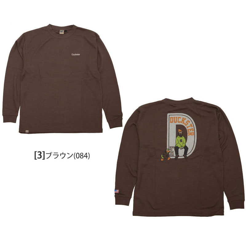 ダックスター Duckster Tシャツ 長袖 ロンT メンズ サーマル L/S