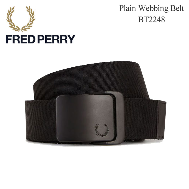 FRED PERRY（フレッドペリー） プレーンウェビングベルト Plain