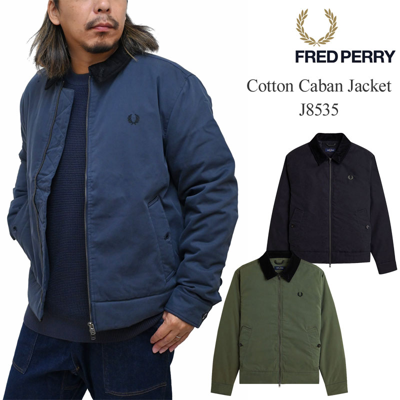 FRED PERRY（フレッドペリー） ブルゾン 中綿 メンズ コットンカバン