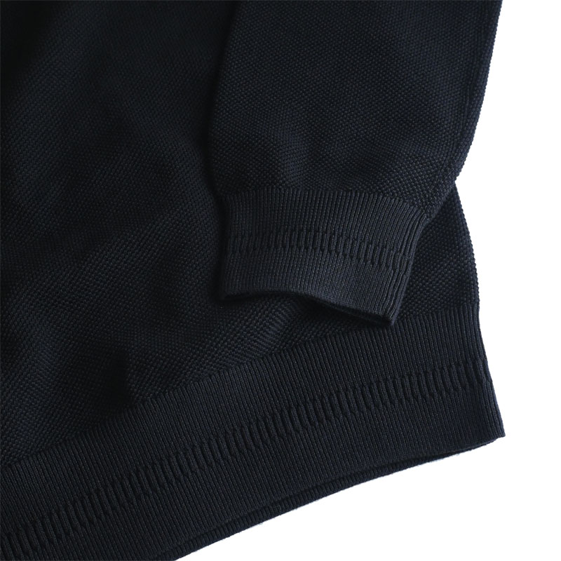 FRED PERRY（フレッドペリー） コットンクルーネックニット 鹿の子