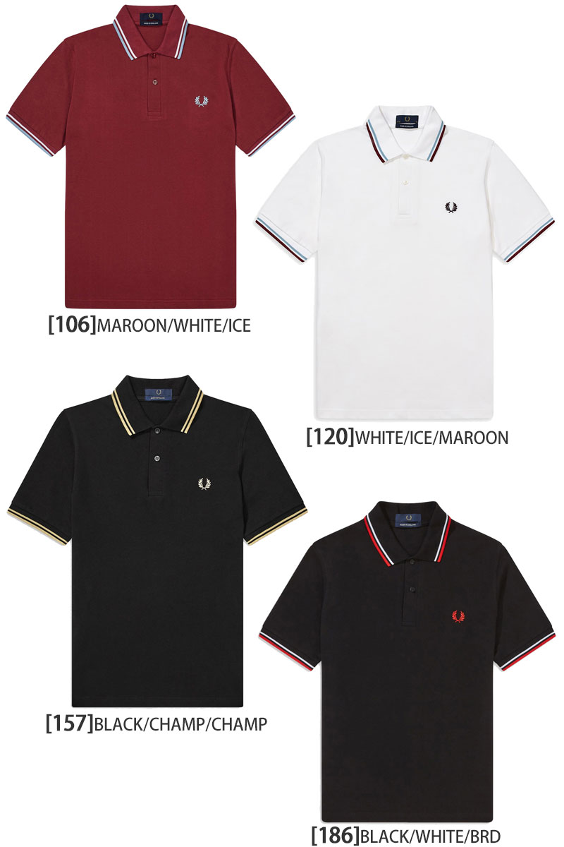 FRED PERRY(フレッドペリー) ポロシャツ 半袖 メンズ M12 英国製 FRED PERRY(フレッドペリー) ポロシャツ 半袖 メンズ M12 英国製