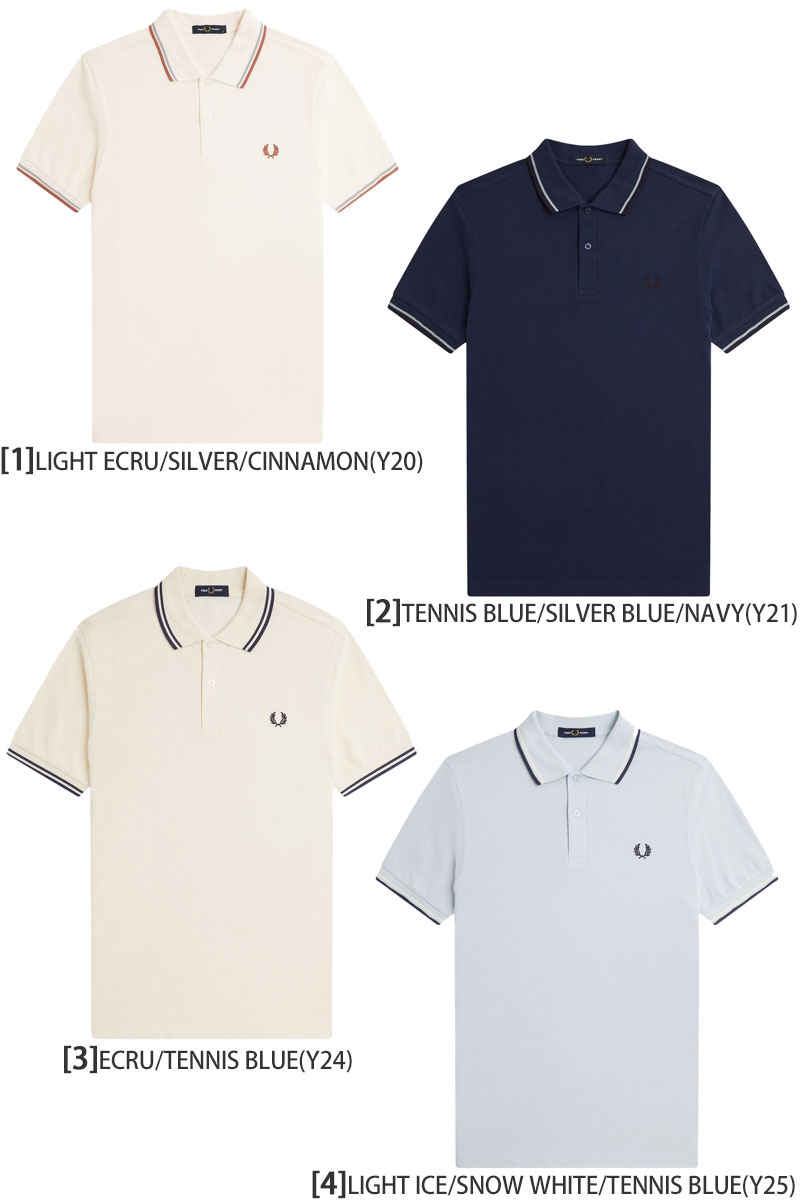 FRED PERRY（フレッドペリー） ポロシャツ 半袖 メンズ M3600 ツイン