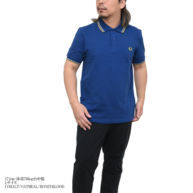 FRED PERRY（フレッドペリー） ポロシャツ 半袖 メンズ M3600 ツイン