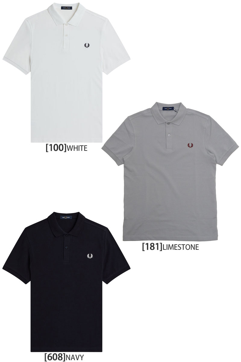 フレッドペリー FREDPERRY ポロシャツ 半袖 メンズ M6000 プレーン