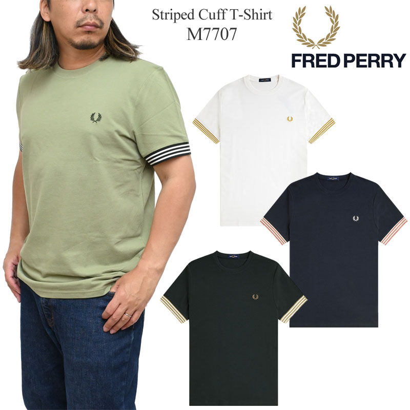 【フレッドペリー】ストライプ カフ Tシャツ M7707 fre-m7707_20.jpg