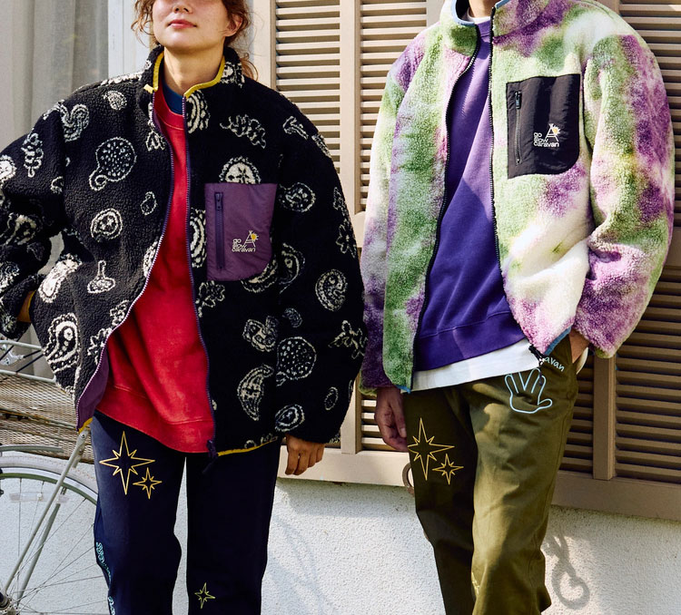 go slow caravan（ゴースローキャラバン） フリース メンズ ボア