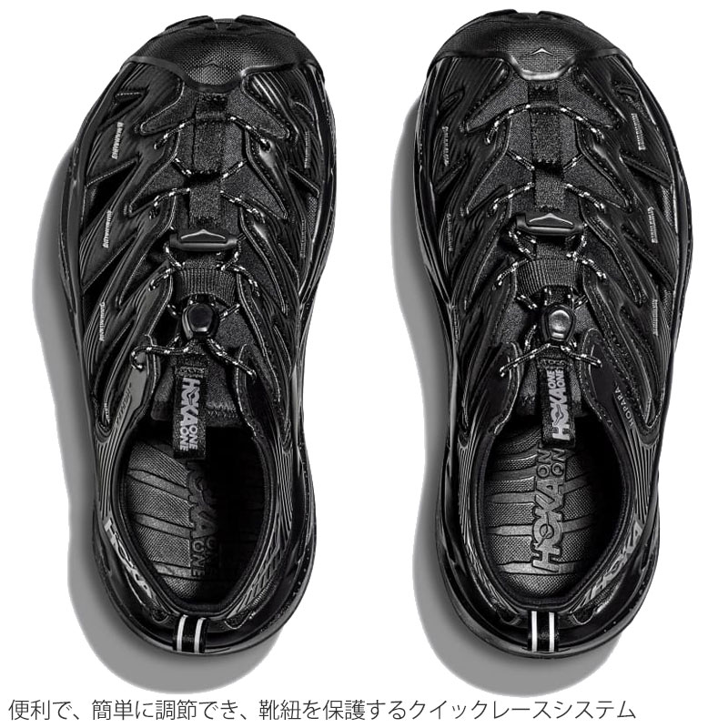 超人気 サンダル HOKA ホカ メンズ ブラック HOPARA ホパラ レディース 靴
