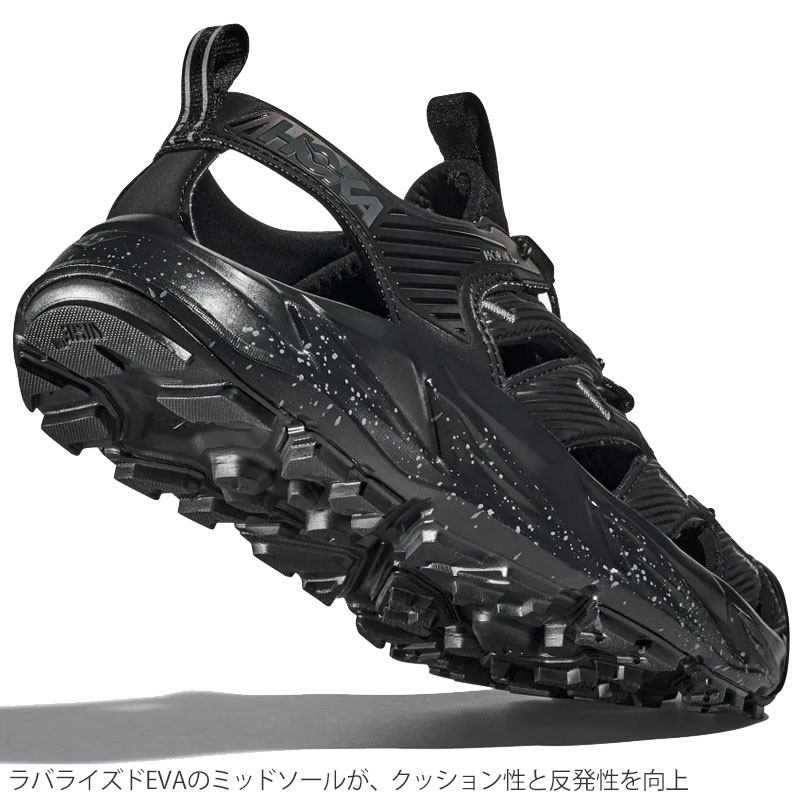 HOKA U HOPARAアウトドアサンダル ブラック 9 27cm ホカ HOKA サンダル メンズ レディース ホパラ HOPARA ブラック
