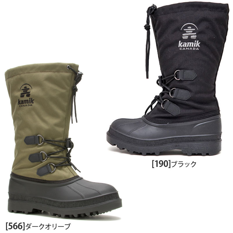新品❣️Kamik カミック スノーブーツ ウインターブーツ アウトドア 24.0 カミック kamik スノーブーツ カナダ製 防水 メンズ カヌック CANUCK