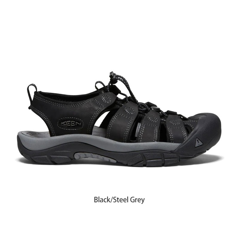今週限定 新品　KEEN ブラック✖️グレーサンダル キーン KEEN サンダル メンズ ニューポート NEWPORT レザー