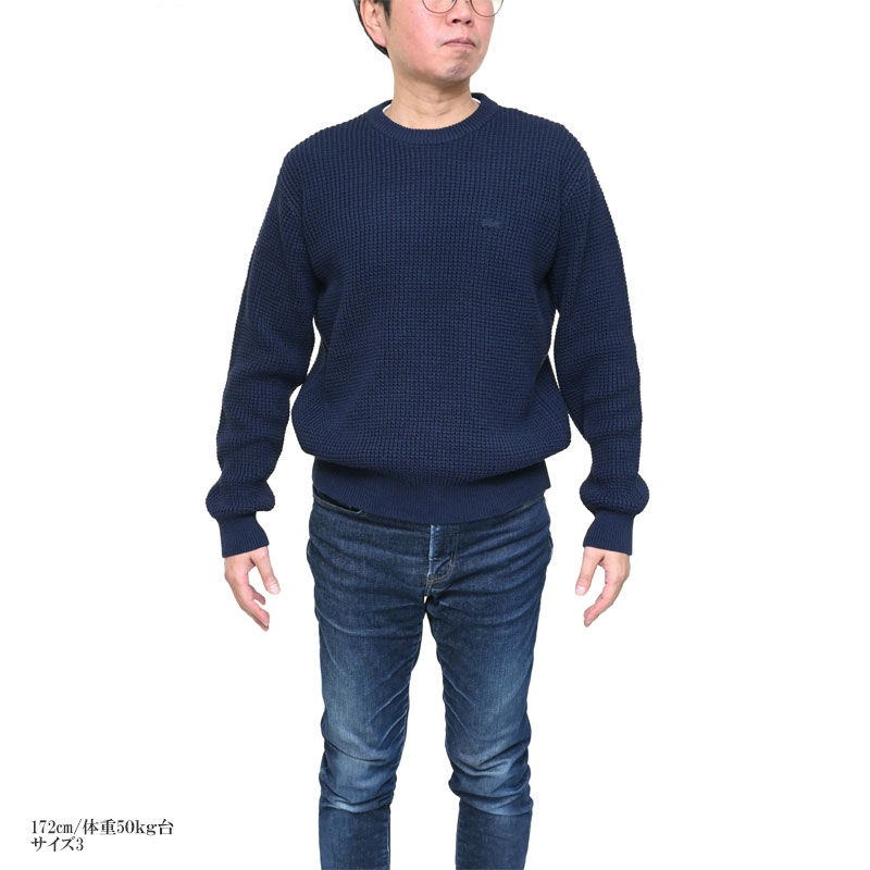 LACOSTE（ラコステ） メンズ ワッフルニットセーター リラックス