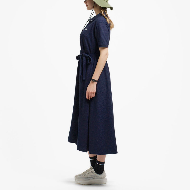 LACOSTE（ラコステ） ワンピース レディース インディゴ鹿の子