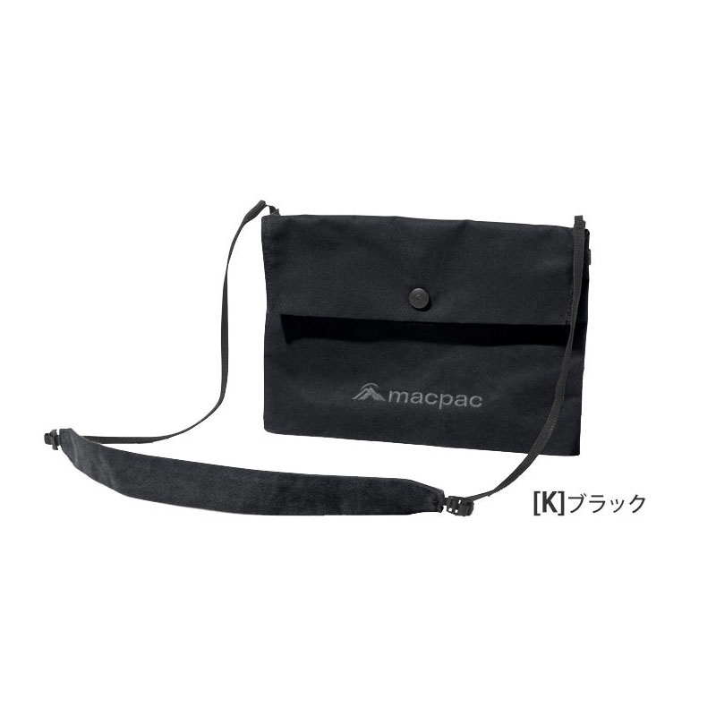▲マックパック MACPAC アズテックキャンバス素材 サコッシュ トレックミュゼット ブラック 美品!!!▲ △マックパック MACPAC アズテックキャンバス素材 サコッシュ